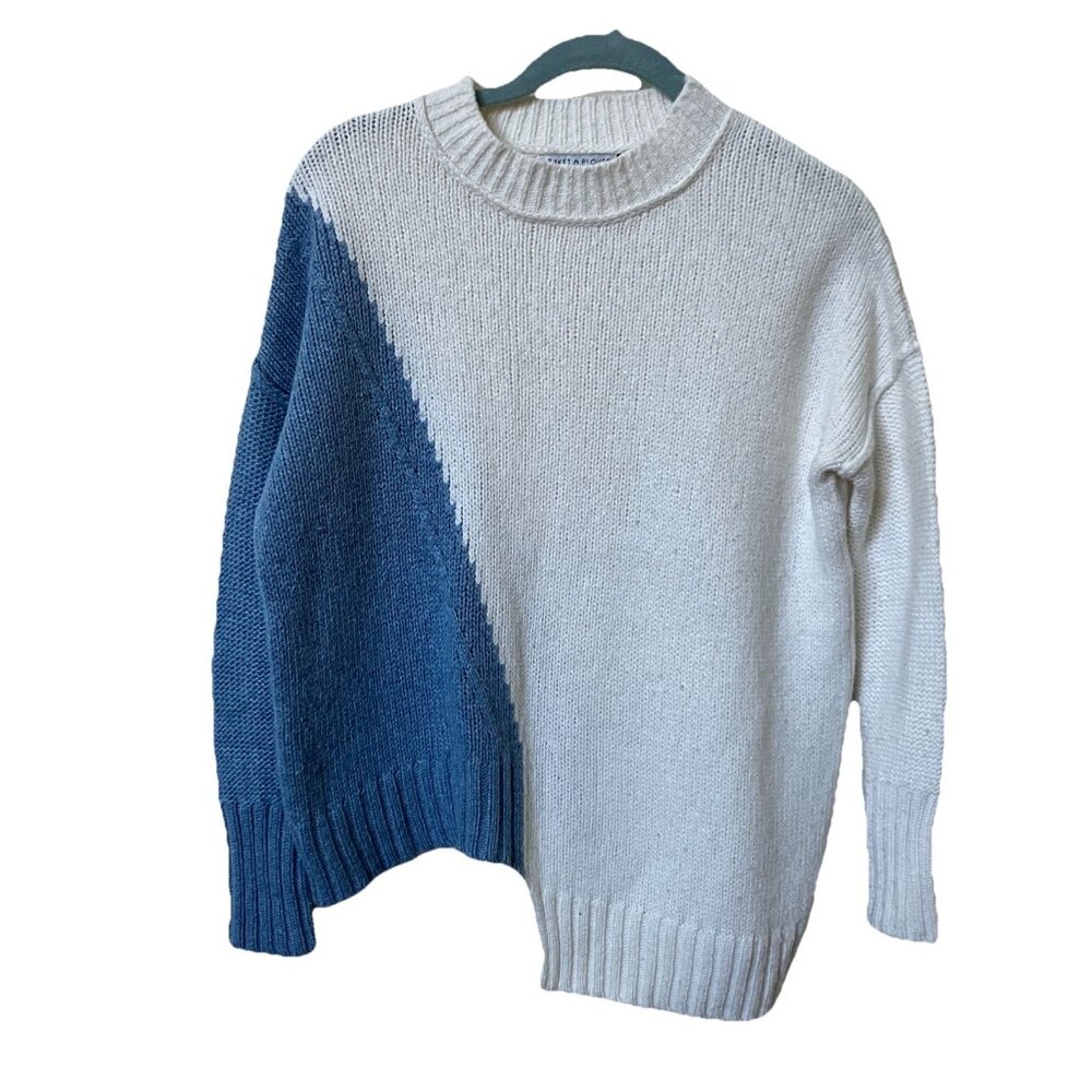 Zaket & Plover Sweater Womens XS Asymmetrical‎ Knit Cashmere Wool Blend
